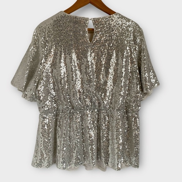 Grace Karin Sequin Peplum Top - Picture 5 of 9